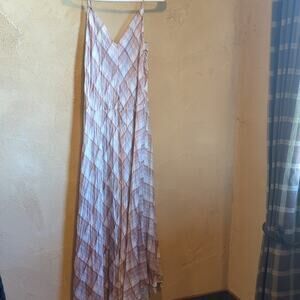 VINCE Plaid A-Line slip dress - Large